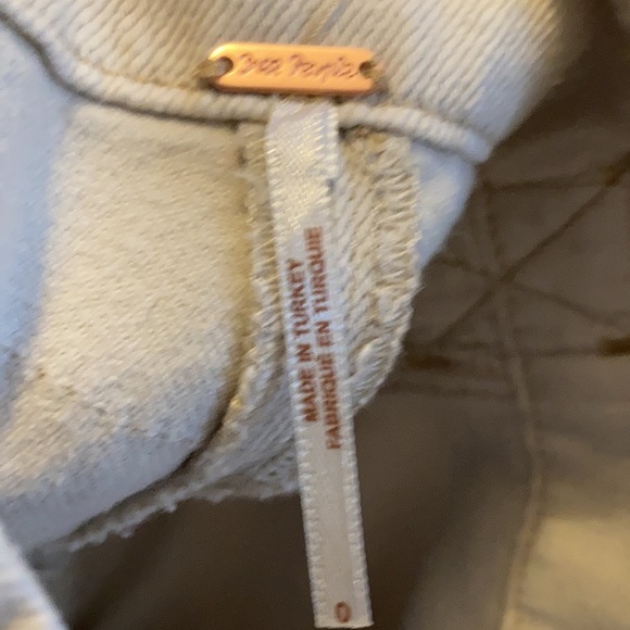 Free People Alpha Utility Denim Mini Skirt Size 0 - Picture 7 of 12